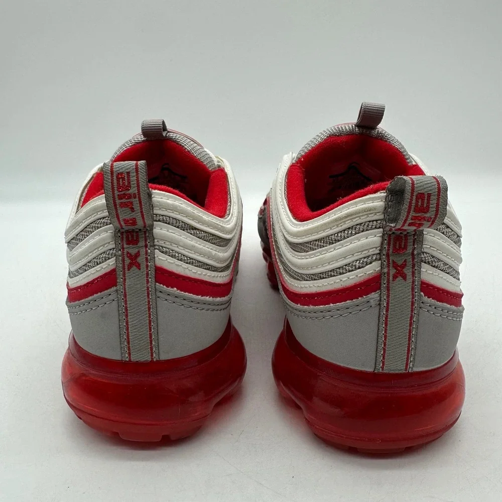 Nike Air BV1153-002 Youth 6Y Womens 7.5 VaporMax 97 GS Atmosphere Grey Red Shoes